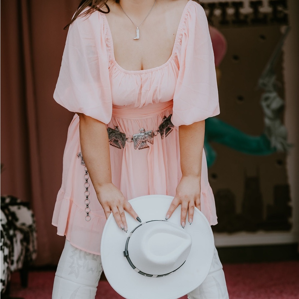 Pink Mid Length Dress